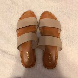 Size 7.5 nude sandal